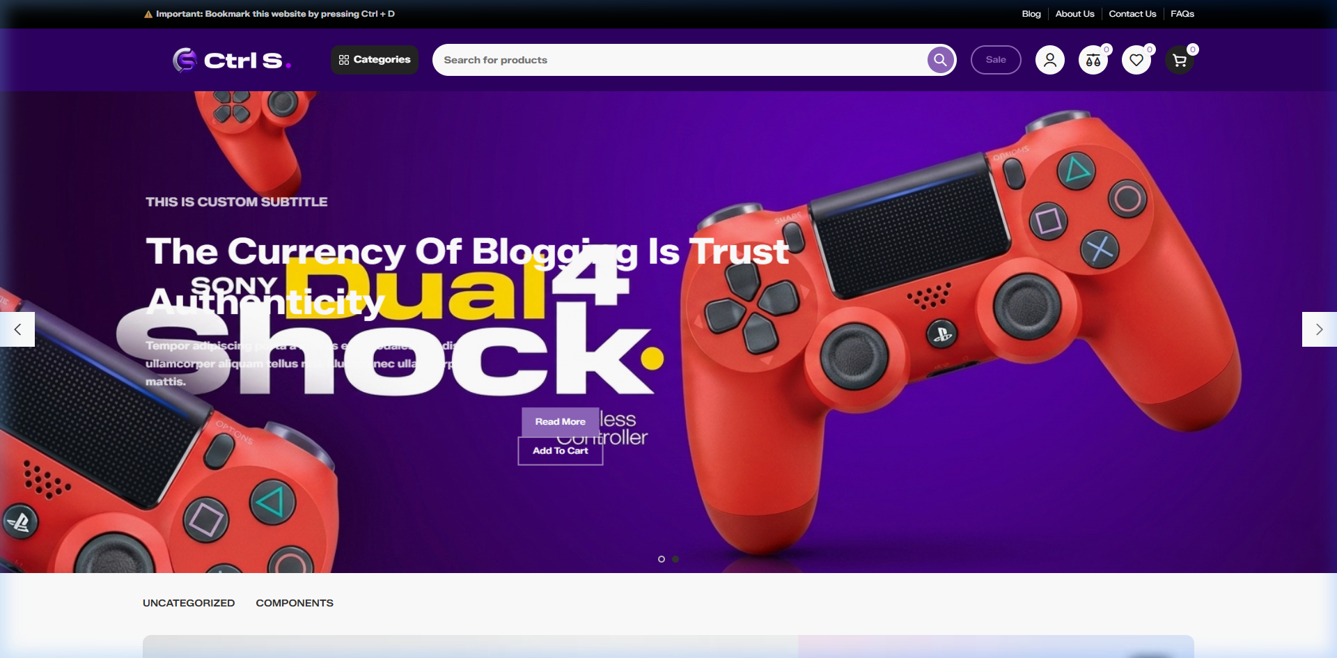 Ctrls Store Screenshot
